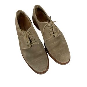 TRASK Men's 10.5 Taupe Lace Up Oxford Shoes